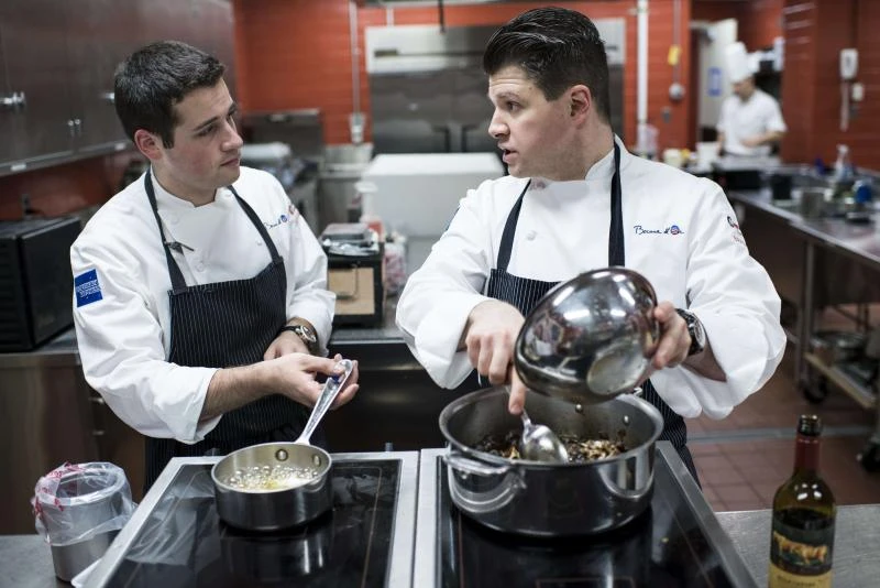 Down in a bunker, US chef targets French cooking prize