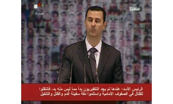 Assad says he is fighting “murderous criminals“