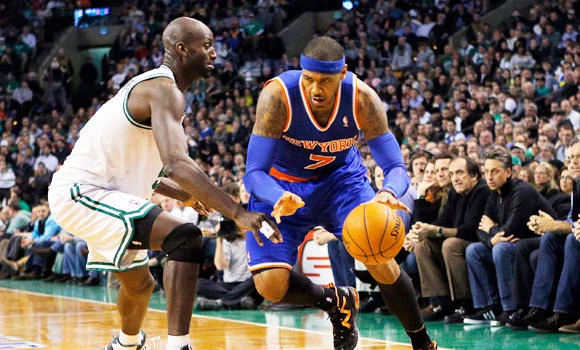 Anthony leads Knicks over Celtics