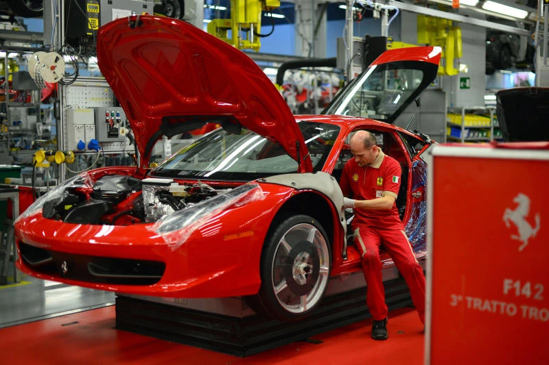 Sales of Ferrari, Maserati cars plunge in Italy