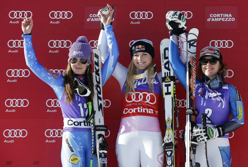 Vonn dominates Maze to take downhill