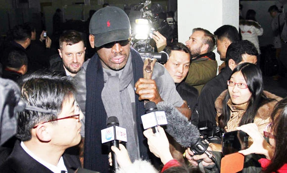 Dennis Rodman worms his way into North Korea