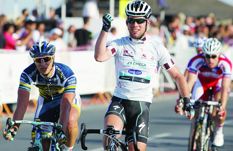 Cavendish wins again, grabs lead in Tour of Qatar