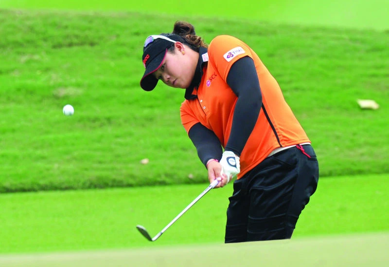 Ariya storms into lead as Lewis fades