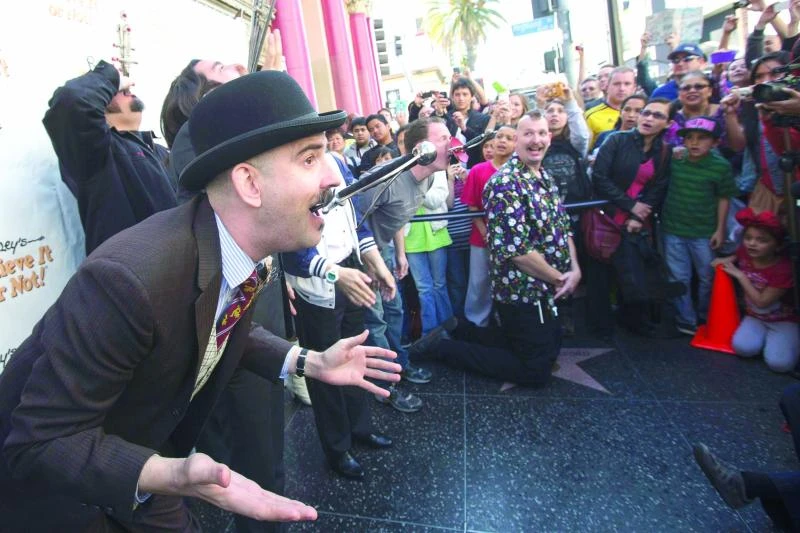Steel on the menu at sword swallowers’ sideshow