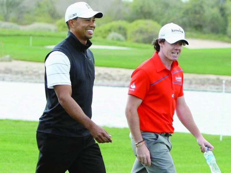 McIlroy, Woods play own version of match play