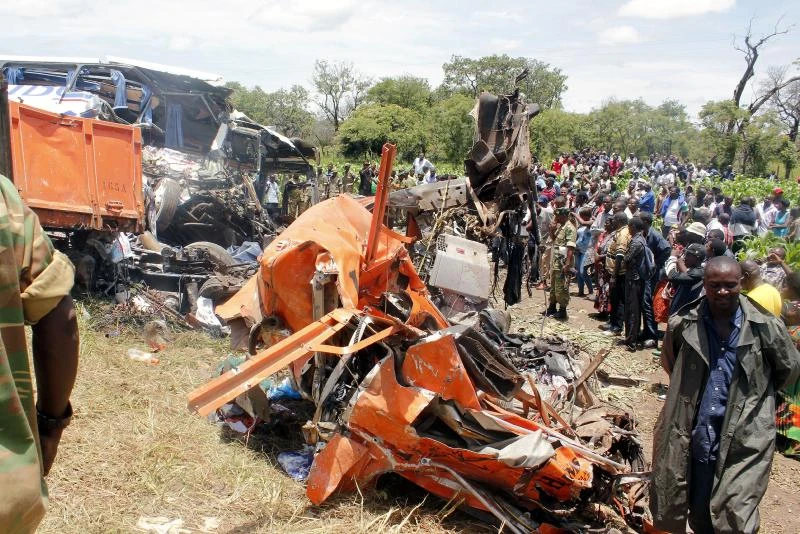 At least 53 killed in Zambia road collision