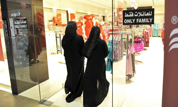 Shops shuttered for defying law on female staff