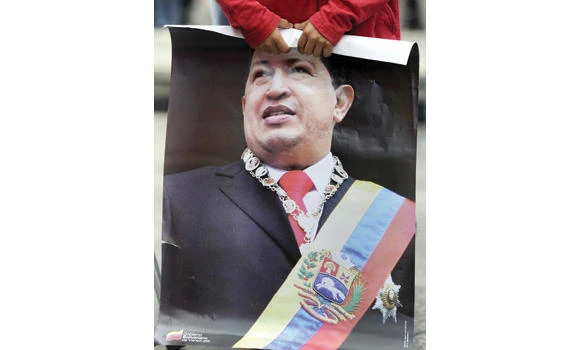Chavez working during chemotherapy