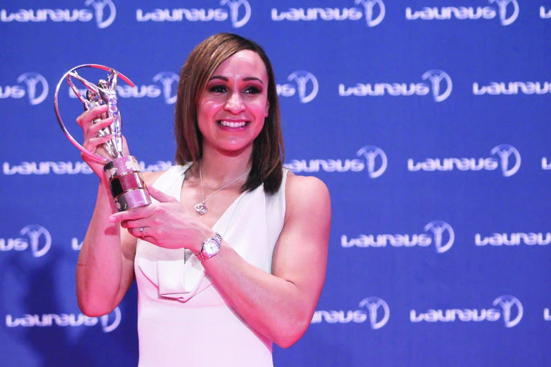 Bolt, Ennis honored at Laureus Awards