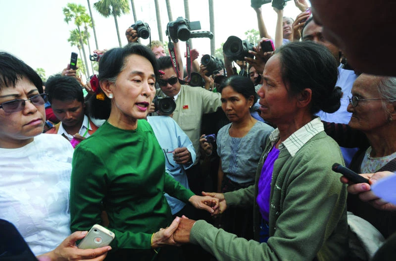 Myanmar’s Suu Kyi faces flak for backing copper mine