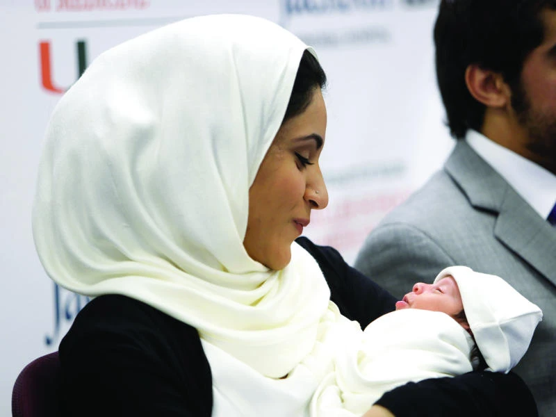 Baby joy for five-organ-transplant Qatari woman