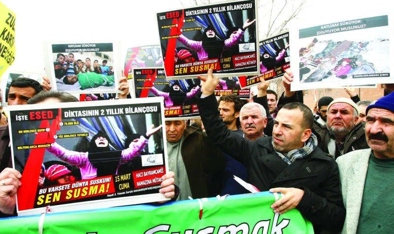 Damascus clamps down on uprising anniversary