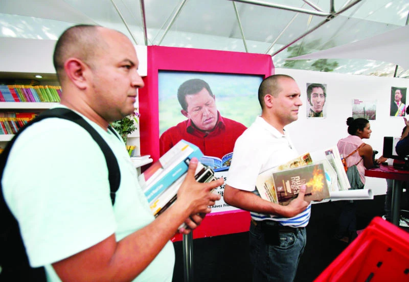 Venezuela book fair offers more Chavez than books
