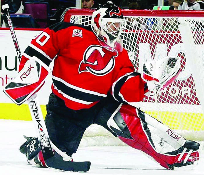Devils’ Brodeur first goalie to collect career hat trick