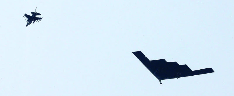 US flies stealth bombers over S. Korea