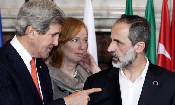 Irked over insufficient world help, Syrian opposition bloc head quits