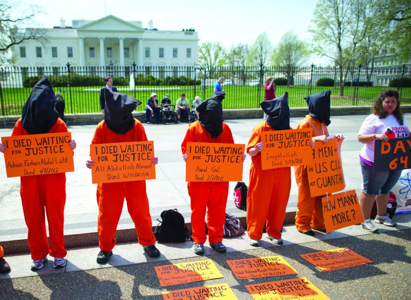Protesters demand closure of Guantanamo