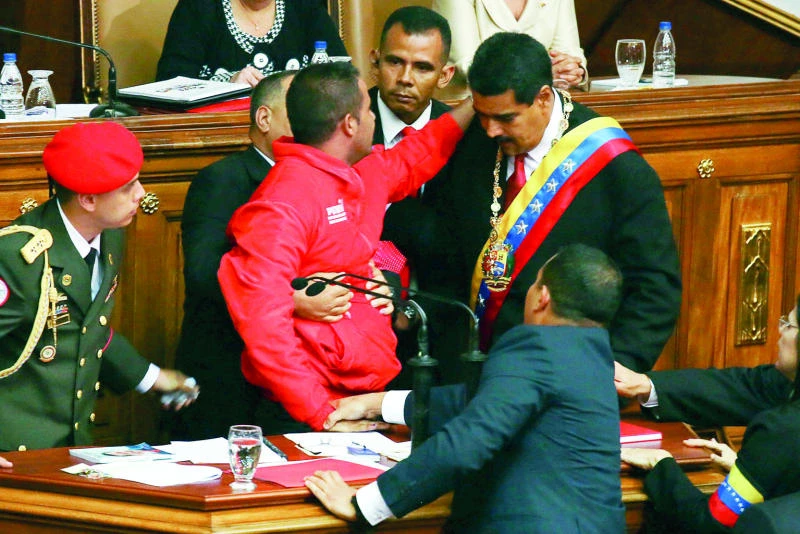 High drama as Maduro sworn in