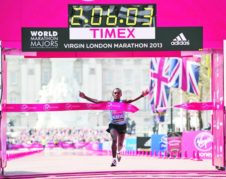 Kebede, Jeptoo triumph at somber London Marathon