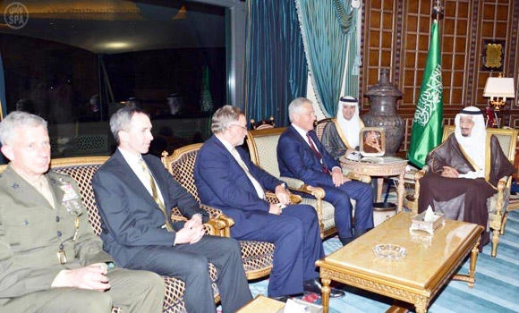 Salman and Hagel discuss Syria, Iran