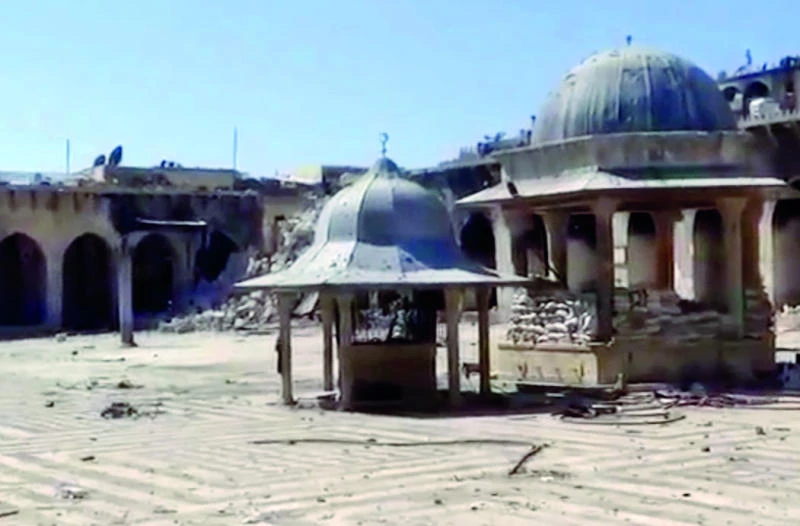 Historic Syrian mosque disfigured