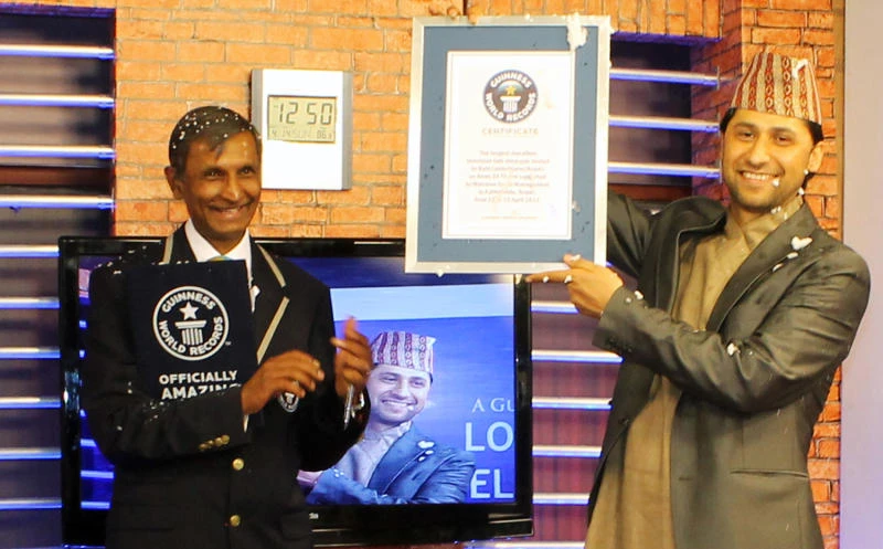 Nepalese presenter stays on air for 62 hours, sets world record