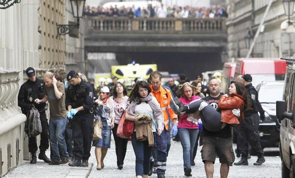 Powerful blast injures at least 35 in Prague