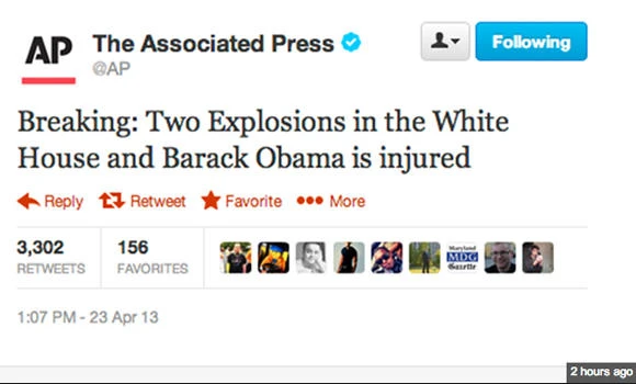 Hackers seize AP Twitter feed; financial markets reel