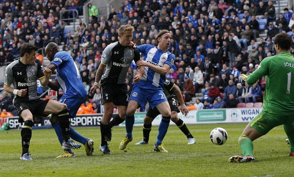 Boyce agony as Spurs leave Wigan in drop zone