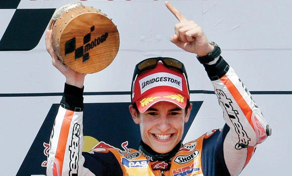 Marquez becomes youngest MotoGP winner