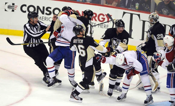 Penguins rough up Canadiens 6-4