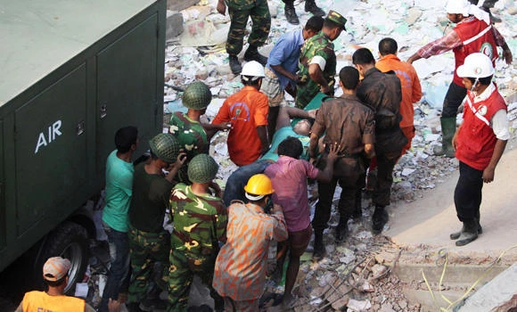 40 survivors found in collapsed Bangladesh compound