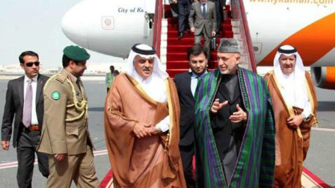 Karzai meets Qatar emir to discuss Taleban office