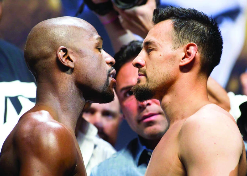 Mayweather, Guerrero face off in title fight