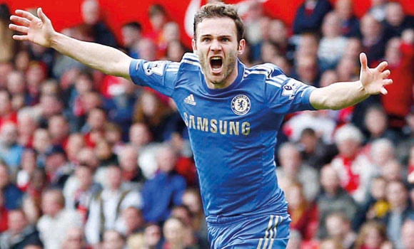 Late Mata strike sends Chelsea third