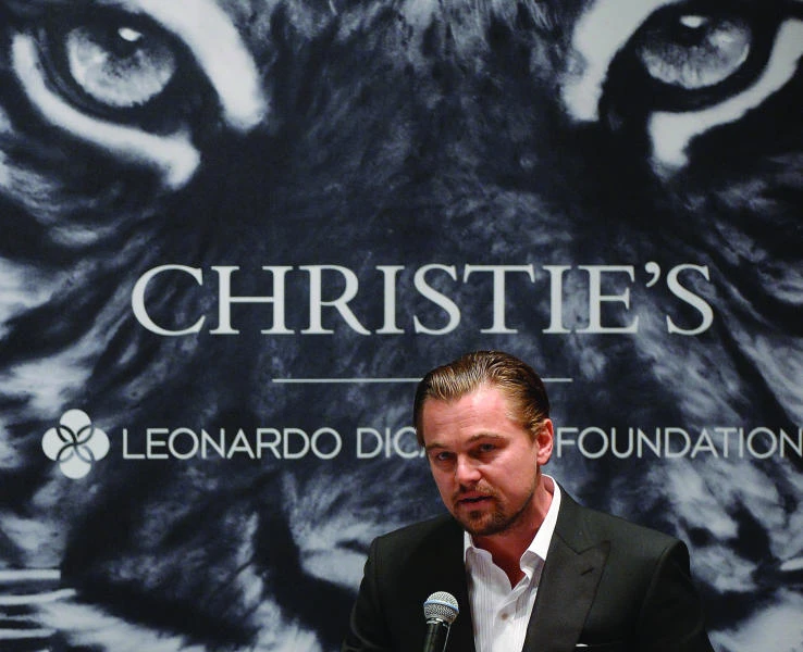 DiCaprio at auction for environmental causes