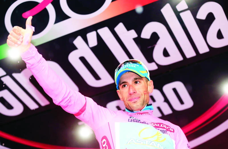 Nibali tightens pink jersey grip with snow-hit win
