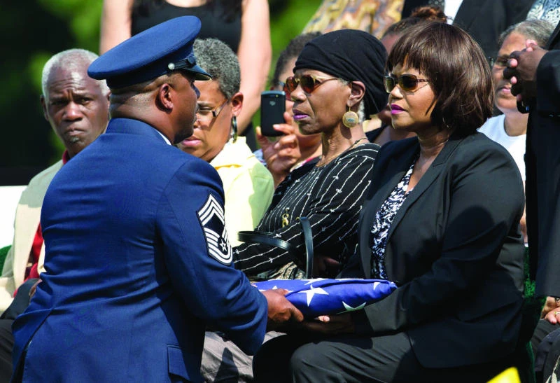 Americans bid final farewell to 1st black female colonel