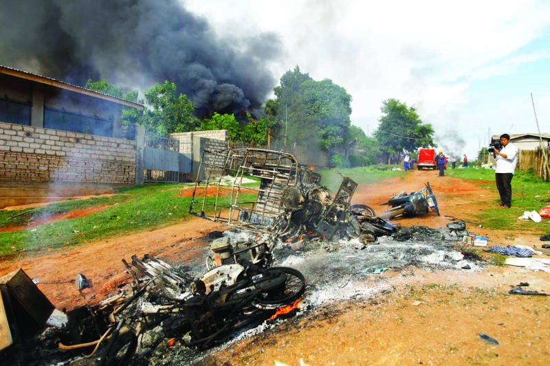 Troops patrol Myanmar city hit by sectarian violence