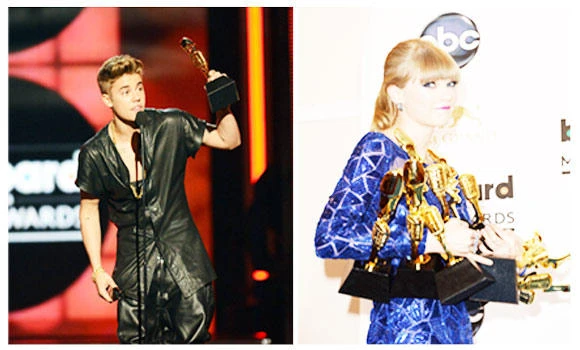 Bieber, Taylor Swift big winners at Billboard Awards