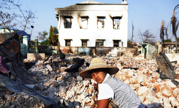 Mosque, shops attacked in fresh Myanmar unrest