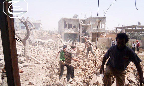Syrian airstrikes kill 16 near Lebanese border