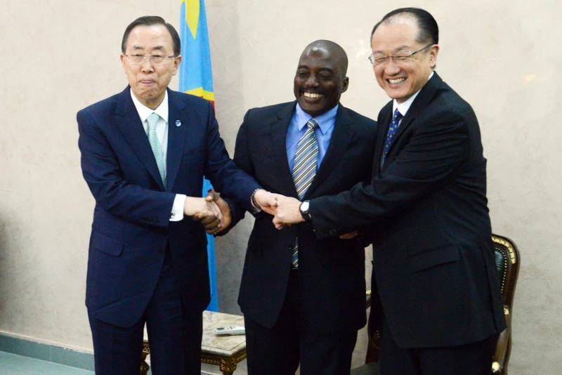 Mortar lands in Congo as UN chief arrives