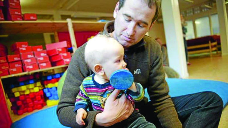 Swedish dads stay home so moms can get back to work