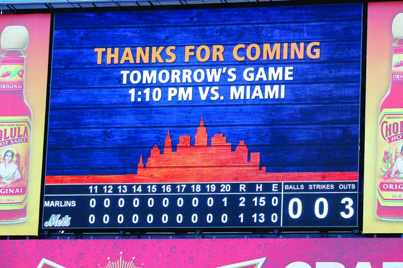 Marlins outlast Mets in 20 innings