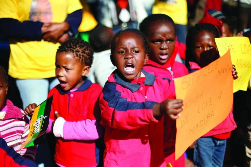 South African kids take a cue from Mandela