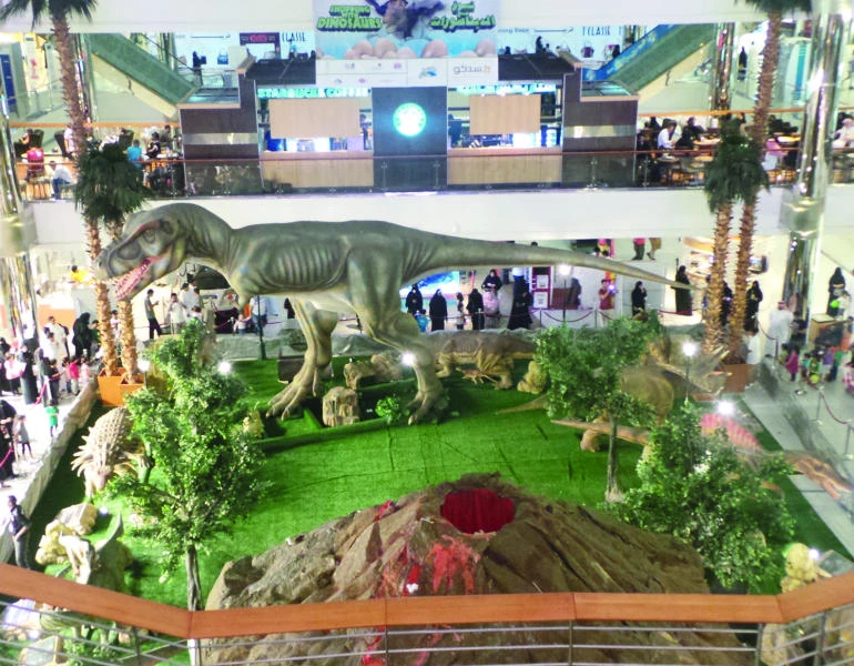 A date with dinosaurs at the mall