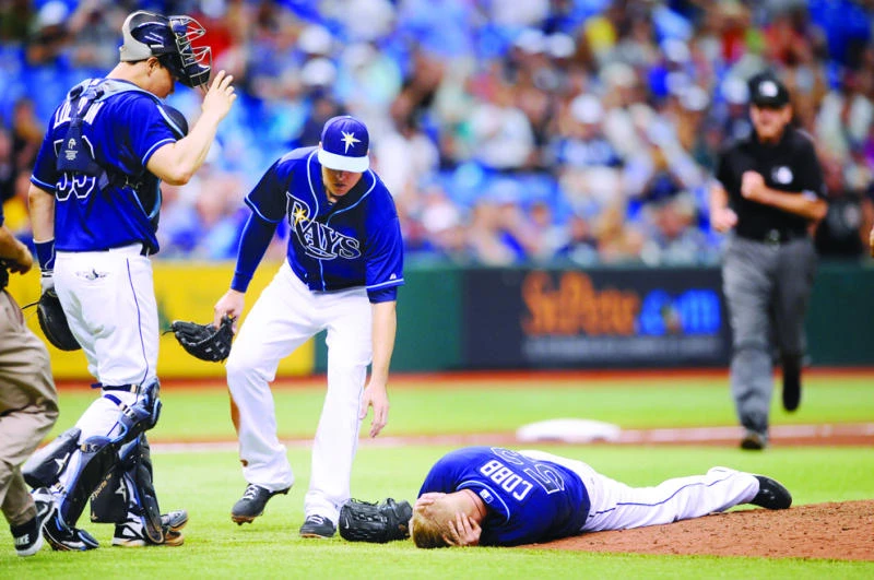Rays win game vs. Royals but lose Cobb to injury