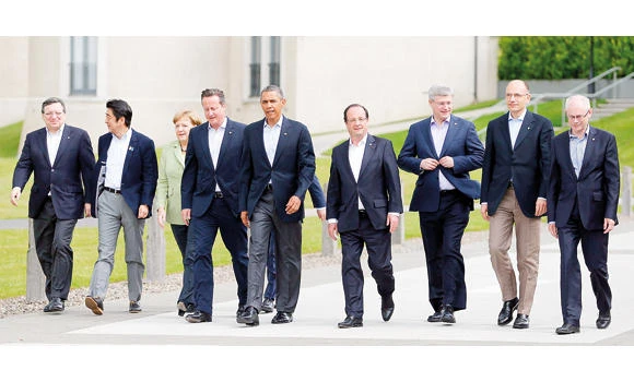 G8 agrees to promote Syrian peace talks